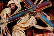 Station 3: Christ falls the first time? (detail)