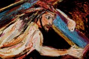 Station 3: Christ falls the first time? (detail)