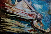 Station 9: Christ falls for the third time (detail)
