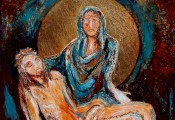 Station 14: Christ is laid in the tomb (detail)