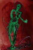Psychological Confinement: Antibodies 4 Lines 2c Mixed Media on Paper + Digital manipulation
