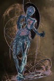 Psychological Confinement: Antibodies 4 Lines 2b Mixed Media on Paper + Digital manipulation