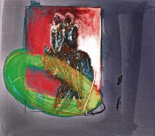 Drawing: Invisible Rooms - Confinement 2 Figures 7b Mixed Media on Paper + Digital Manipulation 28cm x 25cm Exercise: Trapped within 12.7cm x 17.8cm